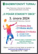 Badmintonový turnaj "O pohár starosty" 1