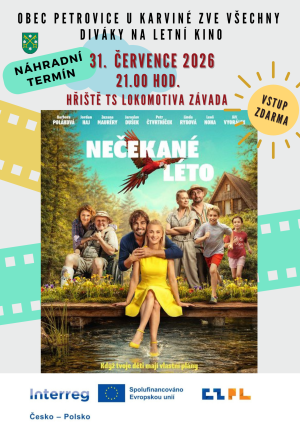 LETNÍ KINO - NÁHRADNÍ TERMÍN  1